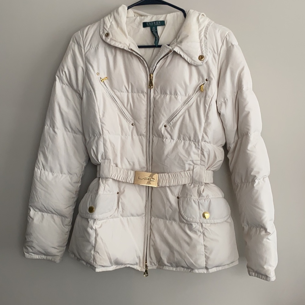 Ralph Lauren Winter Coat White/Cream size XS